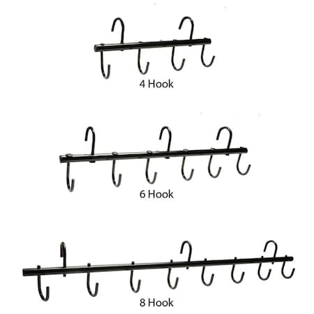 Jacks Imports Tack Portable Rack 4-HOOK BK 1511-4-BK